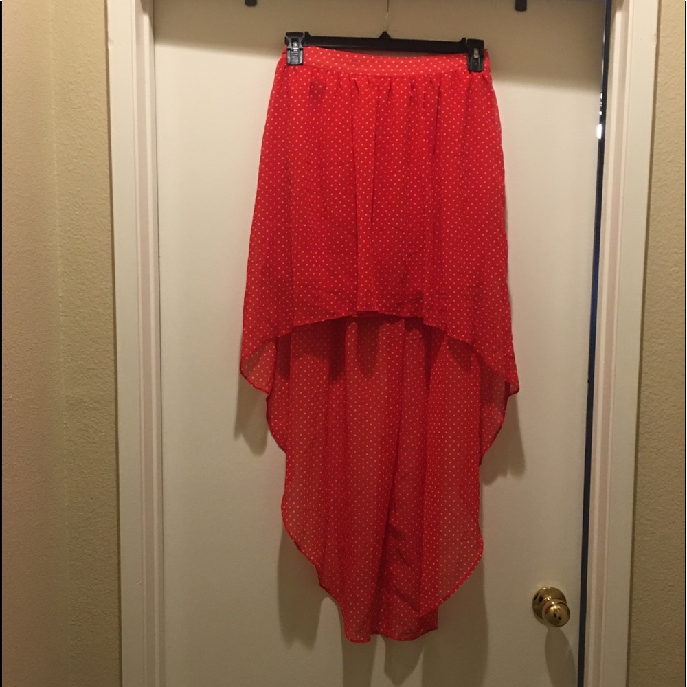 ♦️Like New Condition♦️Red with Polka Dots Skirt